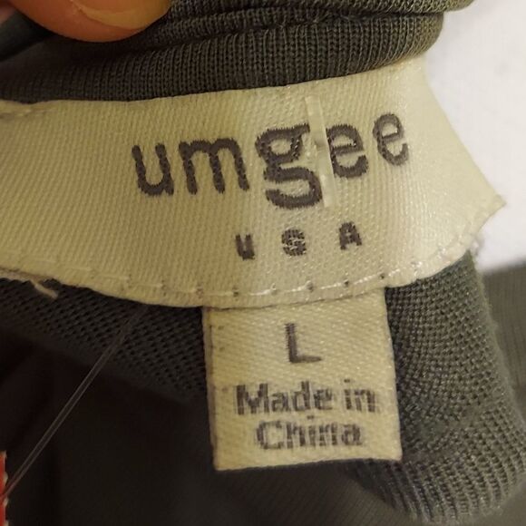 scalloped Umgee top Gray womens Size large - Picture 3 of 8